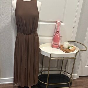 EUC Vince Sleeveless Brown Maxi Dress